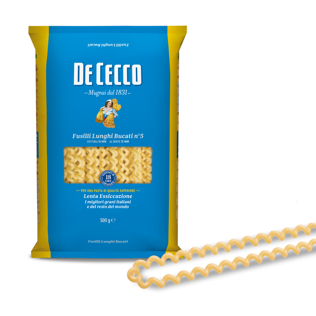 FUSILLI LUNGHI BUCATI 500G - DE CECCO De Cecco - Dried Pasta @Mercato Gourmet | Your Italian Gourmet Supermarket