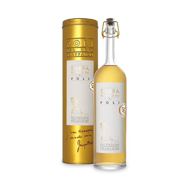 Aged Grappa Sarpa Oro 700ml - Poli Poli - Grappa 700ml @Mercato Gourmet | Your Italian Gourmet Supermarket