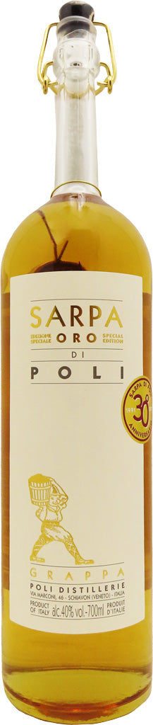 Aged Grappa Sarpa Oro 700ml - Poli Poli - Grappa @Mercato Gourmet | Your Italian Gourmet Supermarket