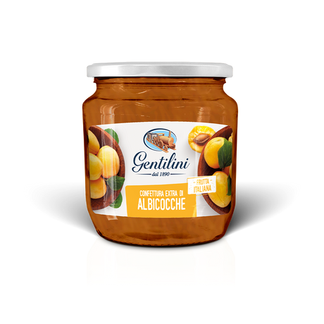 APRICOT JAM 340G - GENTILINI Gentilini - Jam @Mercato Gourmet | Your Italian Gourmet Supermarket