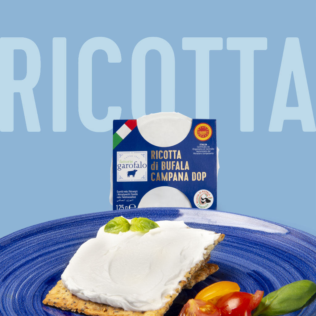 Buffalo ricotta DOP 125g- Fattorie Garofalo Fattorie Garofalo - Ricotta @Mercato Gourmet | Your Italian Gourmet Supermarket