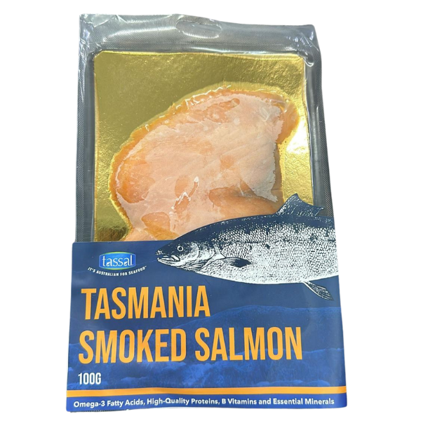 TASMANIA SMOKED SALMON SLICED 100G - Tassal 1 Pack Tassal Packaged Seafood