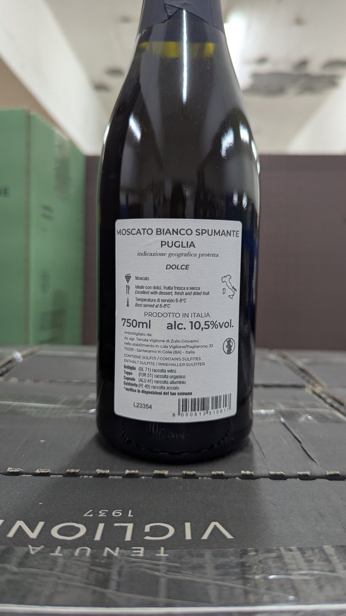 Moscato Sparkling Puglia IGP 750ml - Tenuta Viglione Tenuta Viglione - Sparkling Wine @Mercato Gourmet | Your Italian Gourmet Supermarket