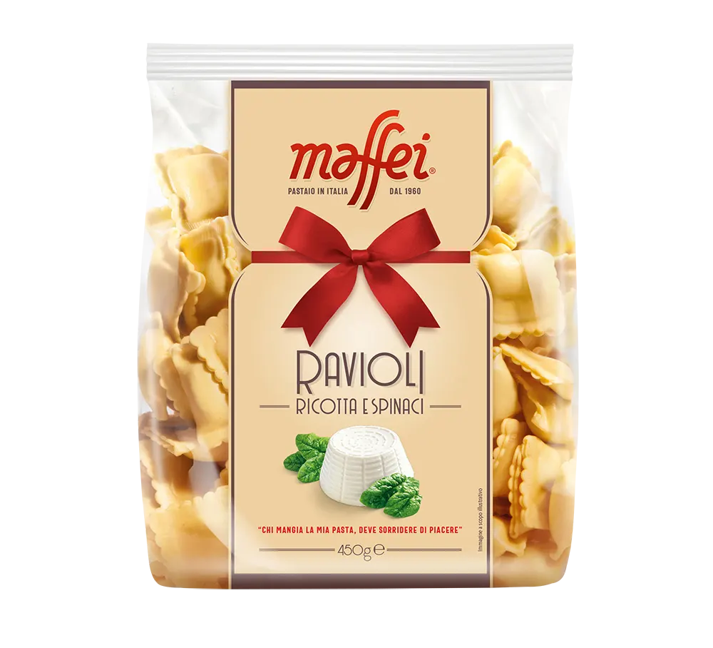 Ravioli ricotta and spinach 450g - Maffei Pastaio Maffei - Fresh Pasta @Mercato Gourmet | Your Italian Gourmet Supermarket