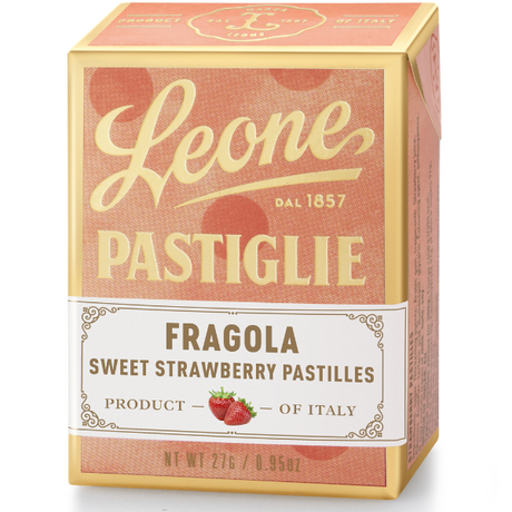 Strawberry Pastilles 27g - Leone Mercato Gourmet - Confectionery @Mercato Gourmet | Your Italian Gourmet Supermarket