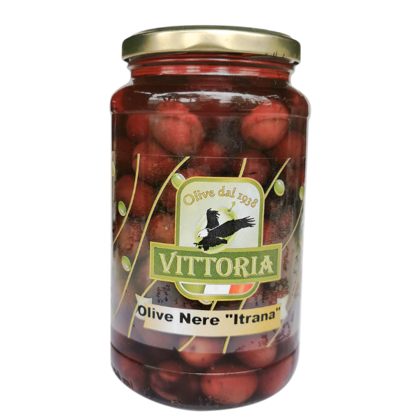 Itrana black olives 314ml - Vittoria Mercato Gourmet - Preserved Vegetables @Mercato Gourmet | Your Italian Gourmet Supermarket