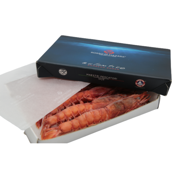 Red Prawn Rosso di Mazara Size XXL - Frozen Rosso di Mazara - Shellfish & Others @Mercato Gourmet | Your Italian Gourmet Supermarket