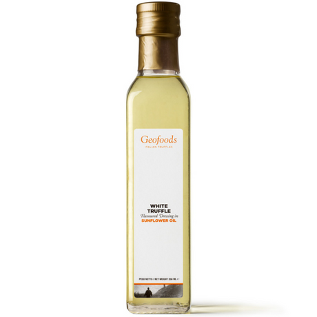 White Truffle Flavoured Sunflower Oil 100ml - Geofoods Geofoods - Truffle & Mushrooms @Mercato Gourmet | Your Italian Gourmet Supermarket