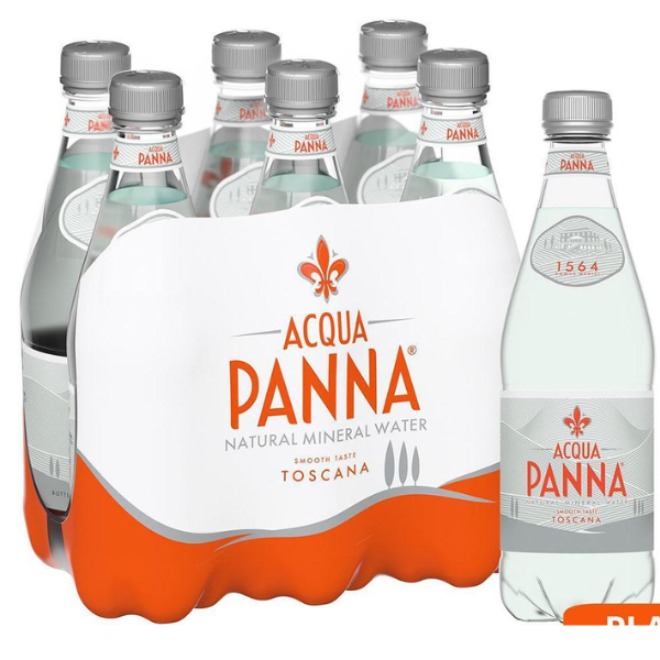 Acqua Panna Natural Mineral Water 500ml (6 Bottles / Pack) SANPELLEGRINO - Water 500ml X 6 Bottles Pack @Mercato Gourmet | Your Italian Gourmet Supermarket