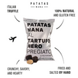 Black Truffle Potato Chips 100g - Patatas Nana Patatas Nana - Snacks 100g @Mercato Gourmet | Your Italian Gourmet Supermarket