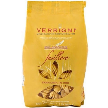 Durum Wheat Semolina Fusilloro 500g - Verrigni Verrigni - Dried Pasta @Mercato Gourmet | Your Italian Gourmet Supermarket