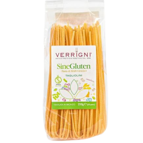 Gluten Free Corn Flour Tagliolini 250g - Verrigni Verrigni - Dried Pasta @Mercato Gourmet | Your Italian Gourmet Supermarket