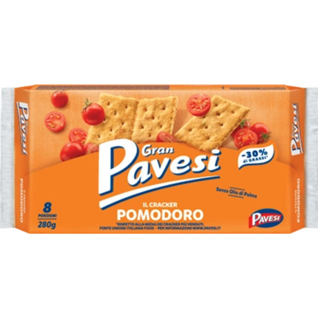 Tomato Crackers 280g - Pavesi Pavesi - Snacks @Mercato Gourmet | Your Italian Gourmet Supermarket