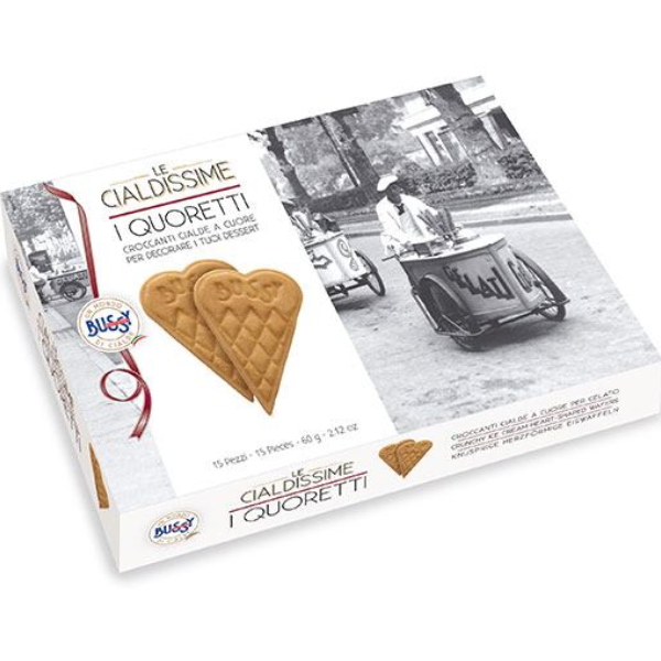 Heart Shaped Ice Cream Wafers 60g - Bussy Mercato Gourmet - Confectionery @Mercato Gourmet | Your Italian Gourmet Supermarket