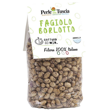 Borlotti Beans 400g - Perle della Tuscia Perle della Tuscia - Legumes & Grains @Mercato Gourmet | Your Italian Gourmet Supermarket