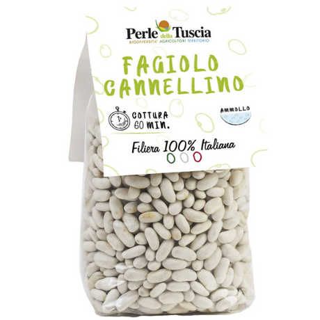 Cannellini Beans 400g - Perle della Tuscia Perle della Tuscia - Legumes & Grains @Mercato Gourmet | Your Italian Gourmet Supermarket