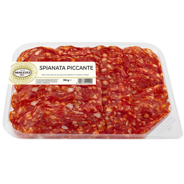 Sliced Spicy Spianata Salami 110g - Maletti Mercato Gourmet - Cold-Cut @Mercato Gourmet | Your Italian Gourmet Supermarket