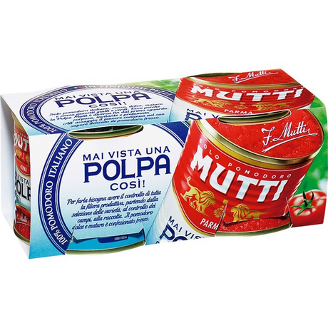 Tomato Pulp 210g x 2 Tins Pack- Mutti Mutti - Tomato & Sauces 210g x 2 Cans @Mercato Gourmet | Your Italian Gourmet Supermarket