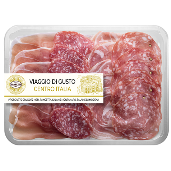 Sliced Assorted Cold Cuts (Central Italy) 140g - Maletti Maletti - Cold-Cut 140g (±10%) pack @Mercato Gourmet | Your Italian Gourmet Supermarket