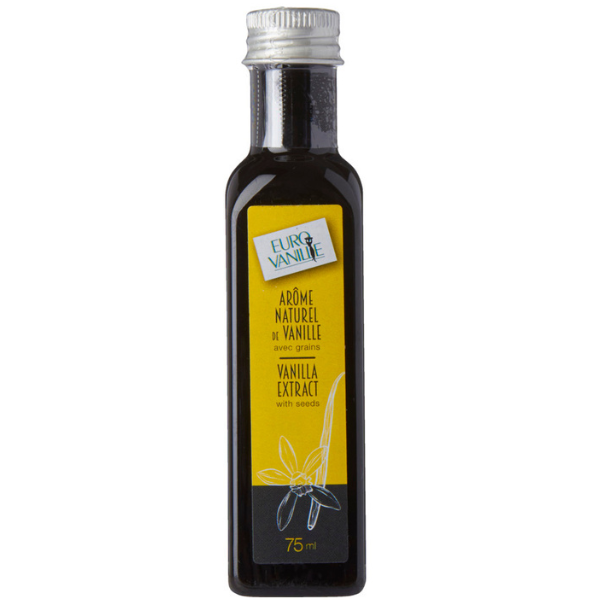 Bourbon Natural Vanilla Extract with Seeds 75ml - Eurovanille Eurovanille - Confectionery 75ml @Mercato Gourmet | Your Italian Gourmet Supermarket