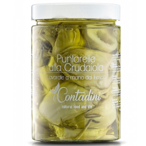 Puntarelle Raw in Oil 520g - I Contadini I Contadini Preserved Vegetables