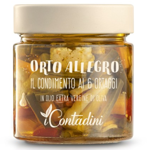 Mixed Vegetables in Oil 230g - I Contadini I Contadini - Preserved Vegetables @Mercato Gourmet | Your Italian Gourmet Supermarket