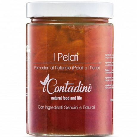 Hand Peeled Tomatoes in Brine 550g - I Contadini I Contadini - Tomato & Sauces @Mercato Gourmet | Your Italian Gourmet Supermarket