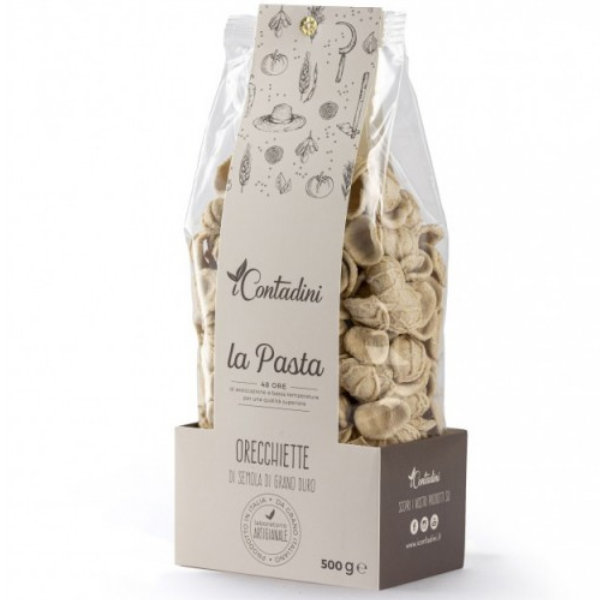 Durum Wheat Orecchiette 500g - I Contadini I Contadini - Dried Pasta @Mercato Gourmet | Your Italian Gourmet Supermarket