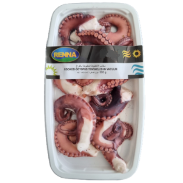 Cooked Octopus Tentacles In Vacuum 500g - Renna RENNA - Packaged Seafood @Mercato Gourmet | Your Italian Gourmet Supermarket