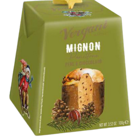 Mini Pear and Chocolate Drop Panettone 100g - Vergani Vergani - Panettone 100g @Mercato Gourmet | Your Italian Gourmet Supermarket