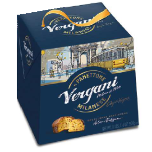 Traditional Milanese Panettone 500g - Vergani Vergani - Panettone 500g @Mercato Gourmet | Your Italian Gourmet Supermarket