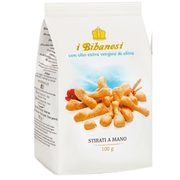 Hand Stretched Bibanesi with Extra Virgin Olive Oil & Sesame 100g Mercato Gourmet - Snacks @Mercato Gourmet | Your Italian Gourmet Supermarket