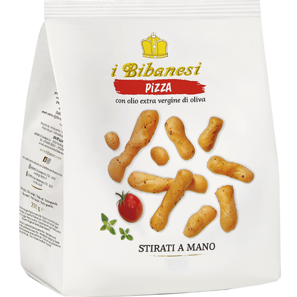 Hand Stretched Pizza Flavoured Bibanesi 100g Mercato Gourmet - Snacks @Mercato Gourmet | Your Italian Gourmet Supermarket