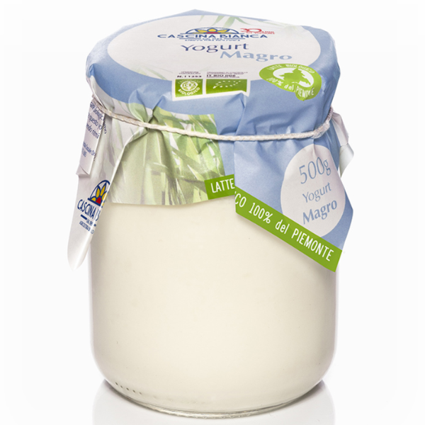 Organic Yogurt Low Fat - Plain 500G Cascina Bianca - Dairies @Mercato Gourmet | Your Italian Gourmet Supermarket