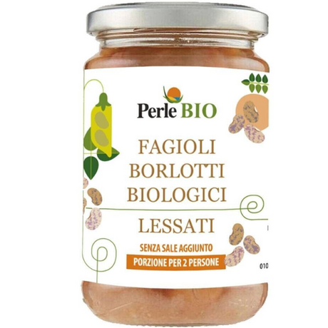 Organic Boiled Borlotti Beans 290g - Perle della Tuscia Mercato Gourmet - Legumes & Grains @Mercato Gourmet | Your Italian Gourmet Supermarket