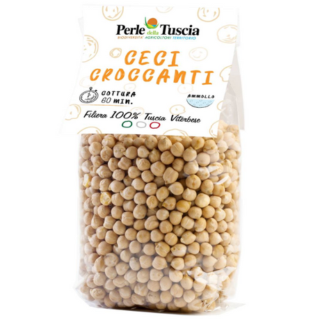 Crunchy Chickpeas 400g - Perle della Tuscia Perle della Tuscia - Legumes & Grains @Mercato Gourmet | Your Italian Gourmet Supermarket