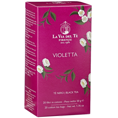 Violetta Black Tea 50g (in 20 Tea Bags) - La Via del Tè Mercato Gourmet - Coffee & Tea @Mercato Gourmet | Your Italian Gourmet Supermarket