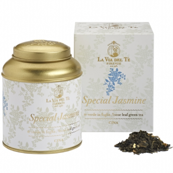 Special Jasmine Tea in Tin 100g - La Via del Tè Mercato Gourmet Coffee & Tea