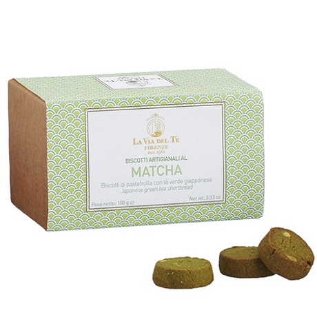 Matcha Green Tea And Pine Kernels Shortbreads 100g - La Via del Tè Mercato Gourmet - Confectionery @Mercato Gourmet | Your Italian Gourmet Supermarket