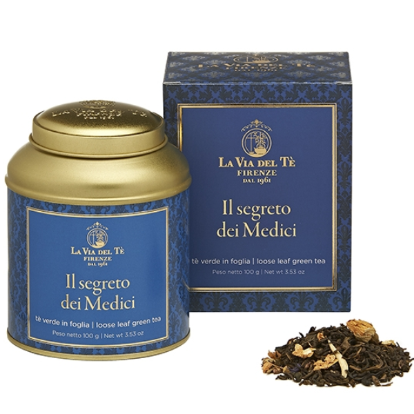 il Segreto dei Medici Green Tea in Tin 100g - La Via del Tè Mercato Gourmet - Coffee & Tea @Mercato Gourmet | Your Italian Gourmet Supermarket