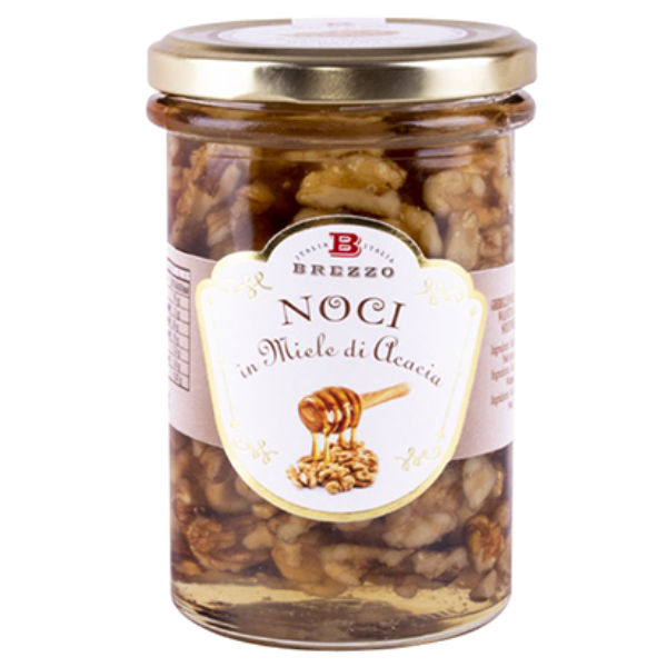 Walnut in Acacia Honey 240g - Brezzo Brezzo - Honey @Mercato Gourmet | Your Italian Gourmet Supermarket