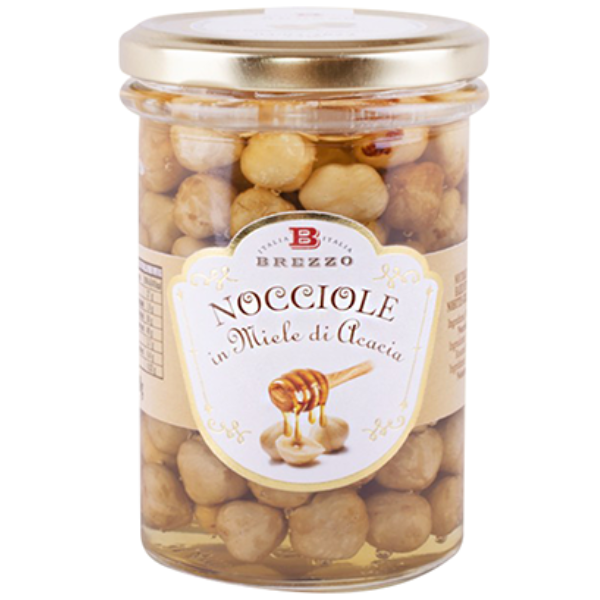 Hazelnut in Acacia Honey 230g - Brezzo Brezzo - Honey @Mercato Gourmet | Your Italian Gourmet Supermarket