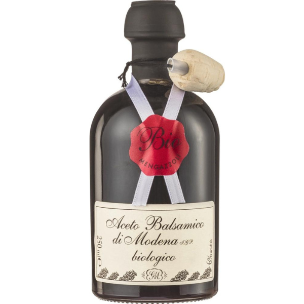 Organic Aged Balsamic Vinegar of Modena (Red Seal) 250ml - Mengazzoli Mercato Gourmet Vinegar