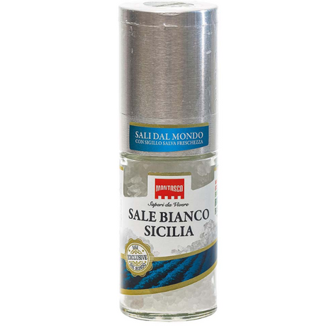 White Salt of Sicily Grinder 640g - Montosco Mercato Gourmet Spices & Dressing