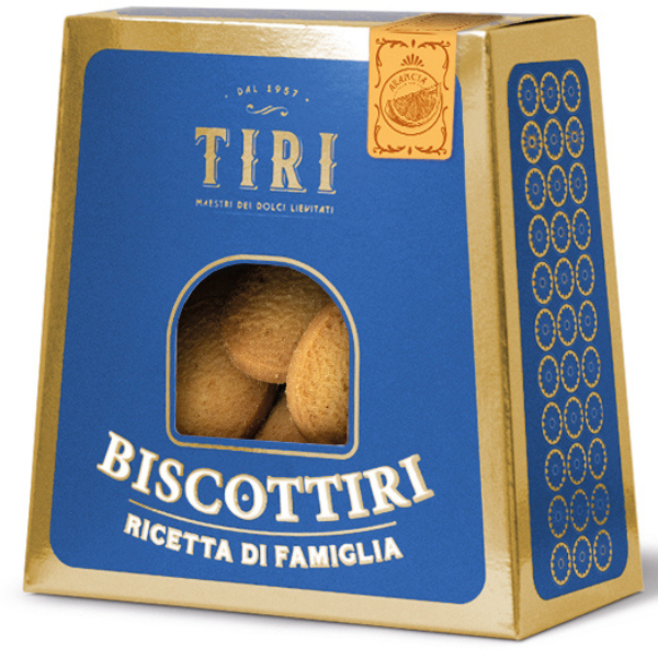 Orange Biscottiri 160g - TIRI TIRI - Cookies 160g @Mercato Gourmet | Your Italian Gourmet Supermarket