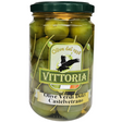 Green Olives Sicilia 314ml - Vittoria Mercato Gourmet Preserved Vegetables