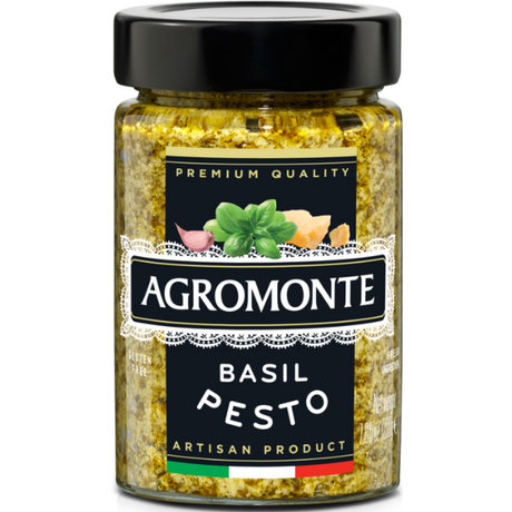 Basil Pesto 200g - Agromonte Agromonte - Tomato & Sauces @Mercato Gourmet | Your Italian Gourmet Supermarket