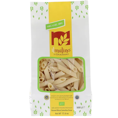 Organic Pennette Rigate 500g - il Mulino Mercato Gourmet - Dried Pasta @Mercato Gourmet | Your Italian Gourmet Supermarket