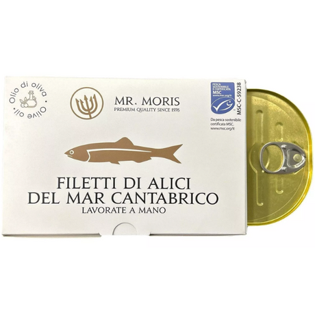 Cantabrian Anchovy Fillet 50g - Mr. Moris Mercato Gourmet Packaged Seafood