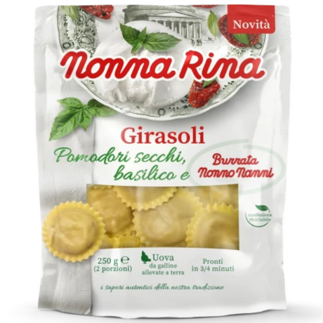 Girasoli with Burrata, Dried Tomato & Basil 250g - Nonna Rina Nonna Rina - Fresh Pasta 250g @Mercato Gourmet | Your Italian Gourmet Supermarket